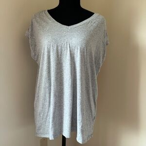 **L.L. BEAN* Gray Short Sleeve Shirt Size Large